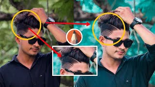 Autodesk sketchbook hair cutting step by step // hair style change photo editing screenshot 4