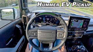 1,000hp Hummer EV Edition 1 Pickup - Living with the 9,000lbs Beast (POV Binaural Audio)