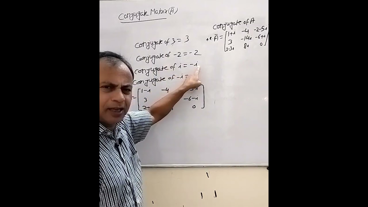 Complex and conjugate matrix