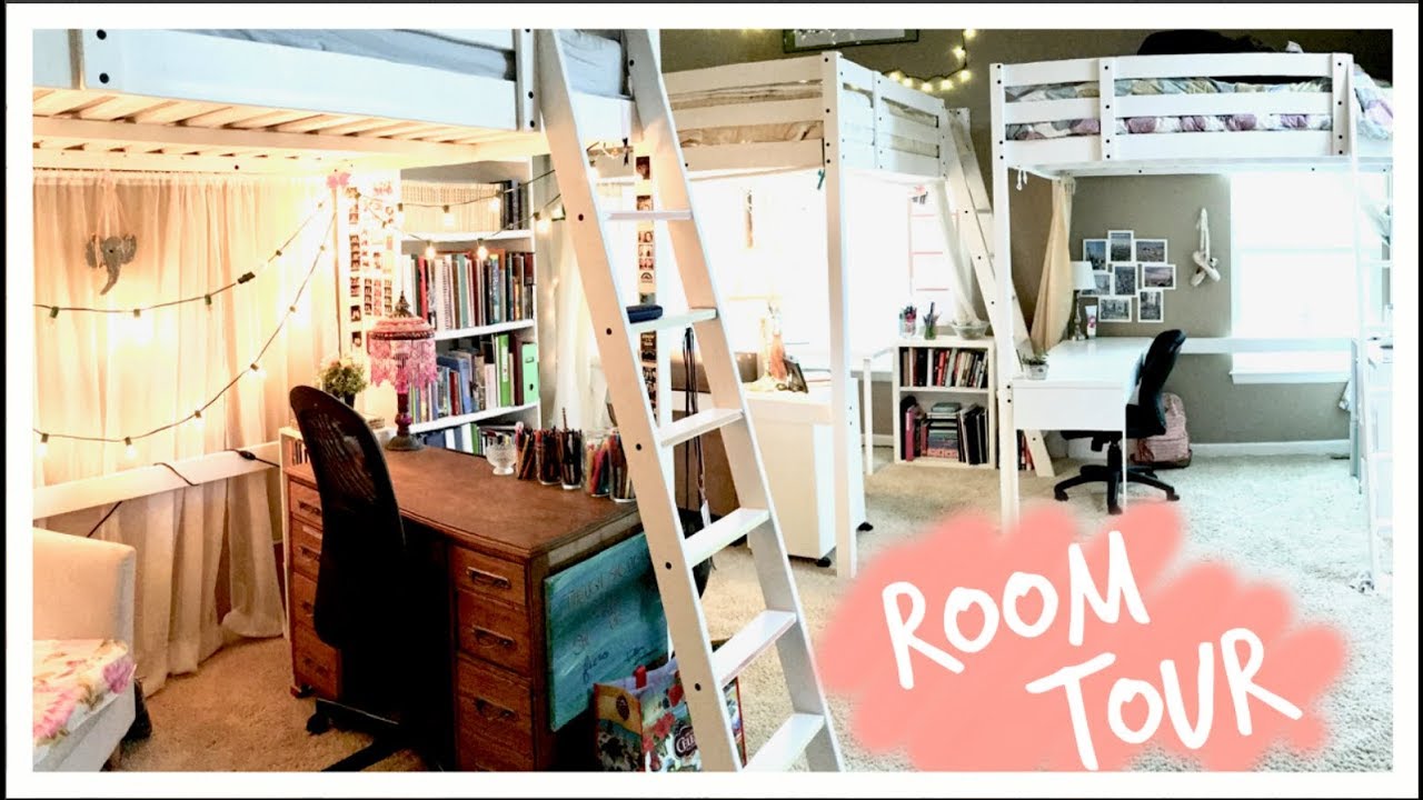 UPDATED Loft Bed Room Tour!! // Three Peas YouTube