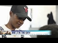 Actress Bre-Z Cuts Hair in Chicago