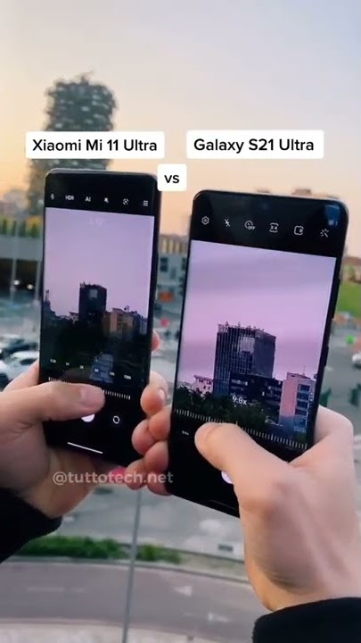 Samsung S21 Ultra 100x vs Mi 11 Ultra 120x camera zooming test #short