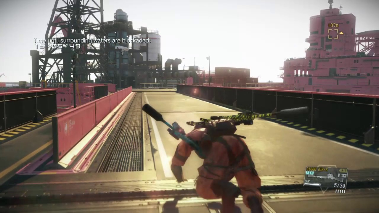 MGSV FOB - Bridge mine evasion invasion