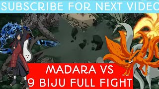 MADARA VS 9 BIJU FULL FIGHT SUB INDO | NARUTO INDONESIA