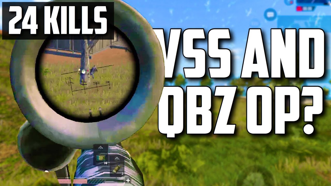 VSS and QBZ is OP?! | 24 Kills FPP Solo vs Squad Gameplay | PUBG Mobile