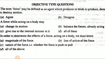 Engg. Mechanics Objective Part #1