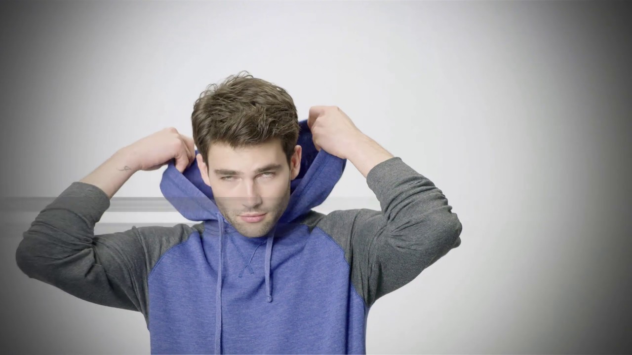 District ® Lightweight Fleece Raglan Hoodie Dt196