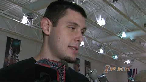 Center Mike Tisdale reaction to US Select Team