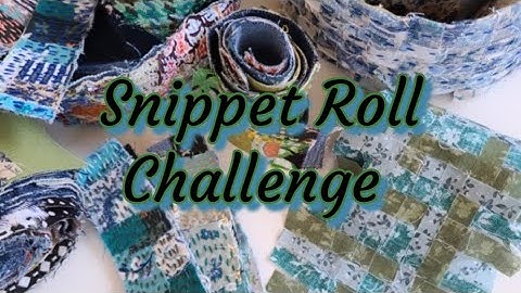 Scrappy Fabric Snippet Roll Challenge Ep 10 Part 1 - A Weave Snippet