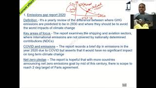 Emission gap report 2020
