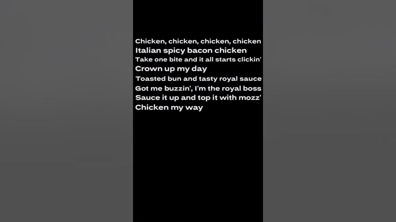 “BK Have it your way” Meme song + THE LYRICS YouTube