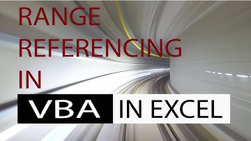 Range referencing in VBA in Excel.