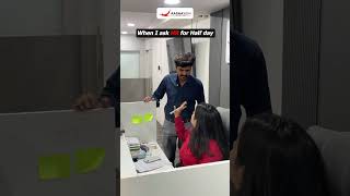 When I ask HR for Half Day Leave 😭 #meme #Relatable