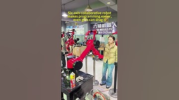 The robot arm span is 93 cm#robot #industrialrobot #Sixaxisrobot #cobot  #automated