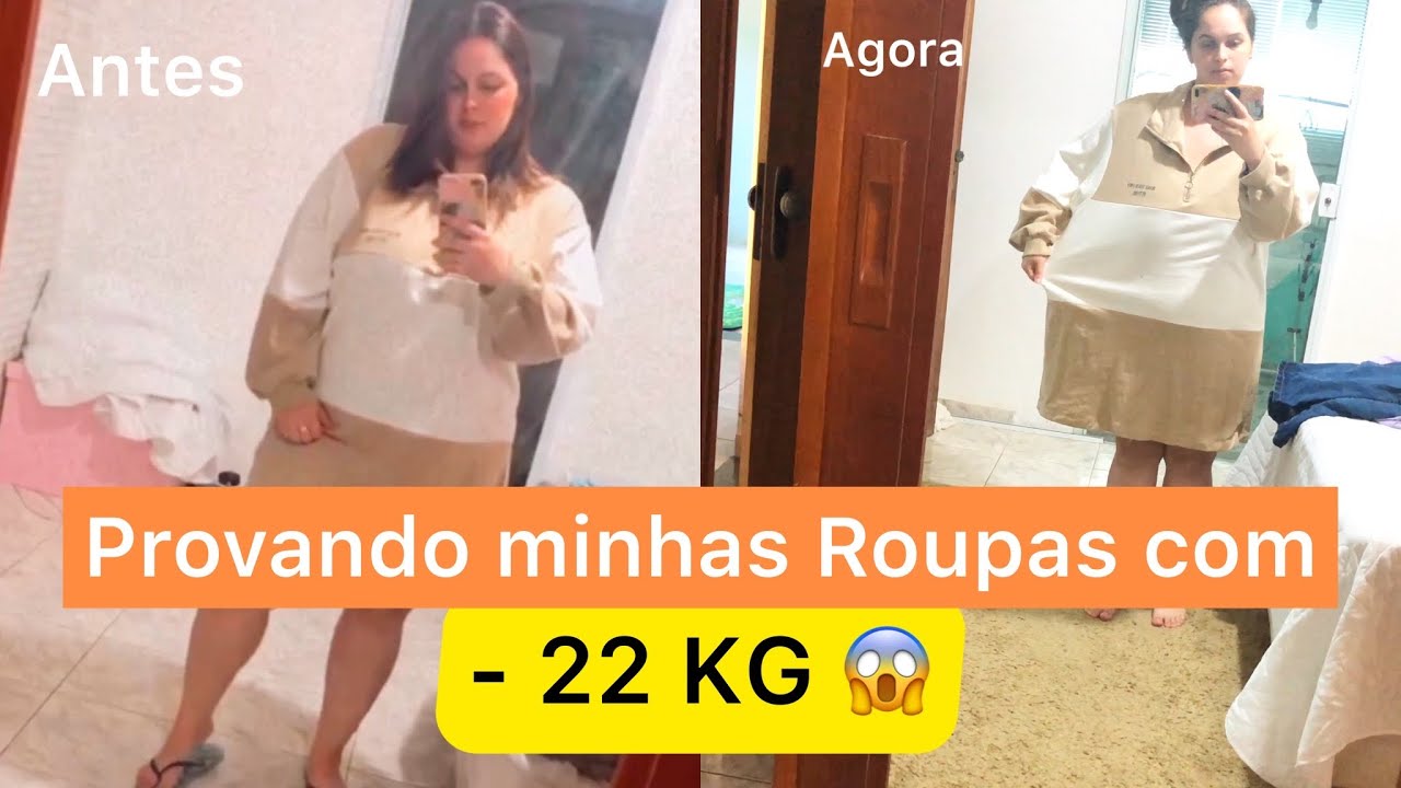 Provando Roupas depois que EMAGRECI 22KG | O que eu vou fazer com essas roupas agora???😱