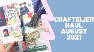 Craftelier Haul || UK || Scrapbooking and crafting Haul August 2021 || Simple Stories, Single Paper