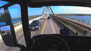 Puttgarden Germany - Rødby Denmark, Ferry POV Driving Scania R450