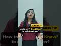 What to say when you don't know the answer in an interview? 🤔