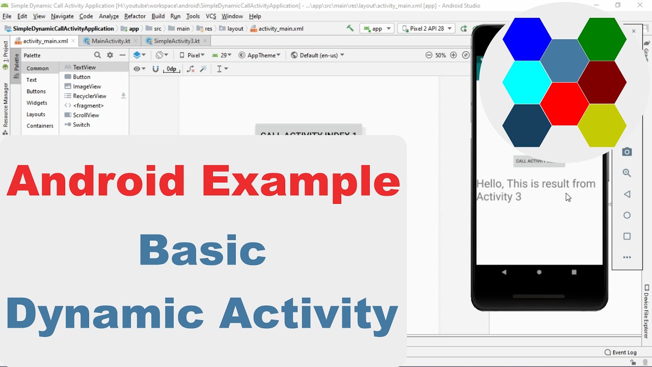 Basic activity. RECYCLERVIEW Android Studio. Basic for Android. RECYCLERVIEW example.