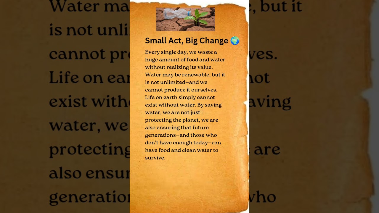 Small Act, Big Change 🌍