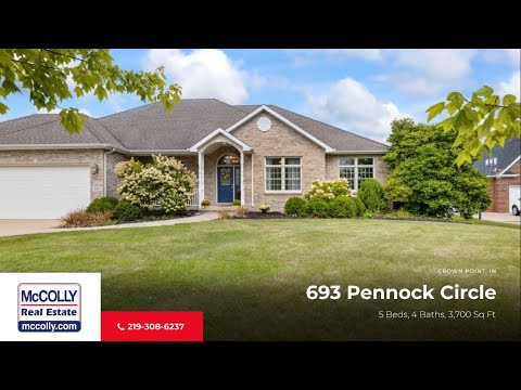 693 Pennock Circle, Crown Point, IN home video tour