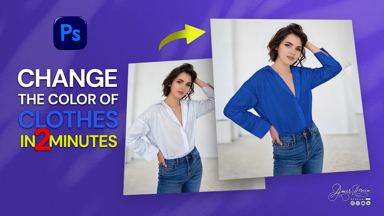 How to Change Color of Clothes in Photoshop 2025 (In Just 2 Minutes!)