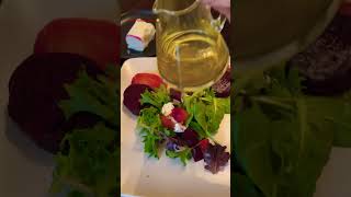 Yellow & red beet salad with goat cheese 🥗