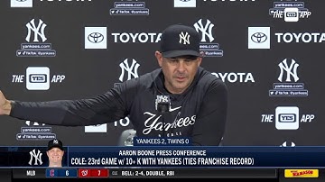 Aaron Boone on Gerrit Cole