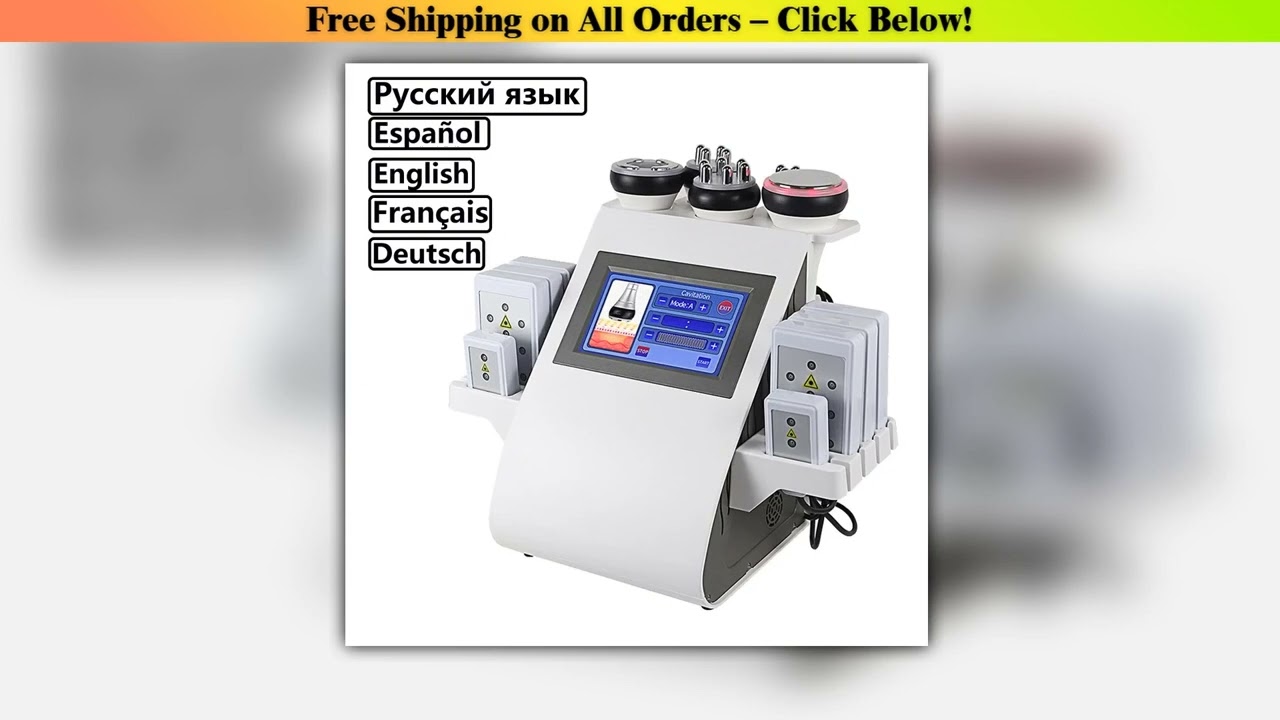 Lipo Laser 40K Ultrasonic RF Vacuum Cavitation Lipolaser Weight Loss Professional 6 In 1 Body