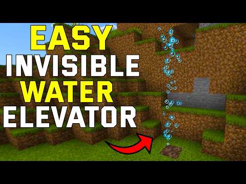 EASY Invisible Water Elevator Minecraft Bedrock 1.21 (Bedrock/Ps4/Xbox/Mcpe)