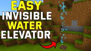 EASY Invisible Water Elevator Minecraft Bedrock 1.21 (Bedrock/Ps4/Xbox/Mcpe)