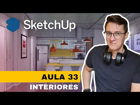 Curso de SketchUp Interiores - Aula 33 – Material bancada