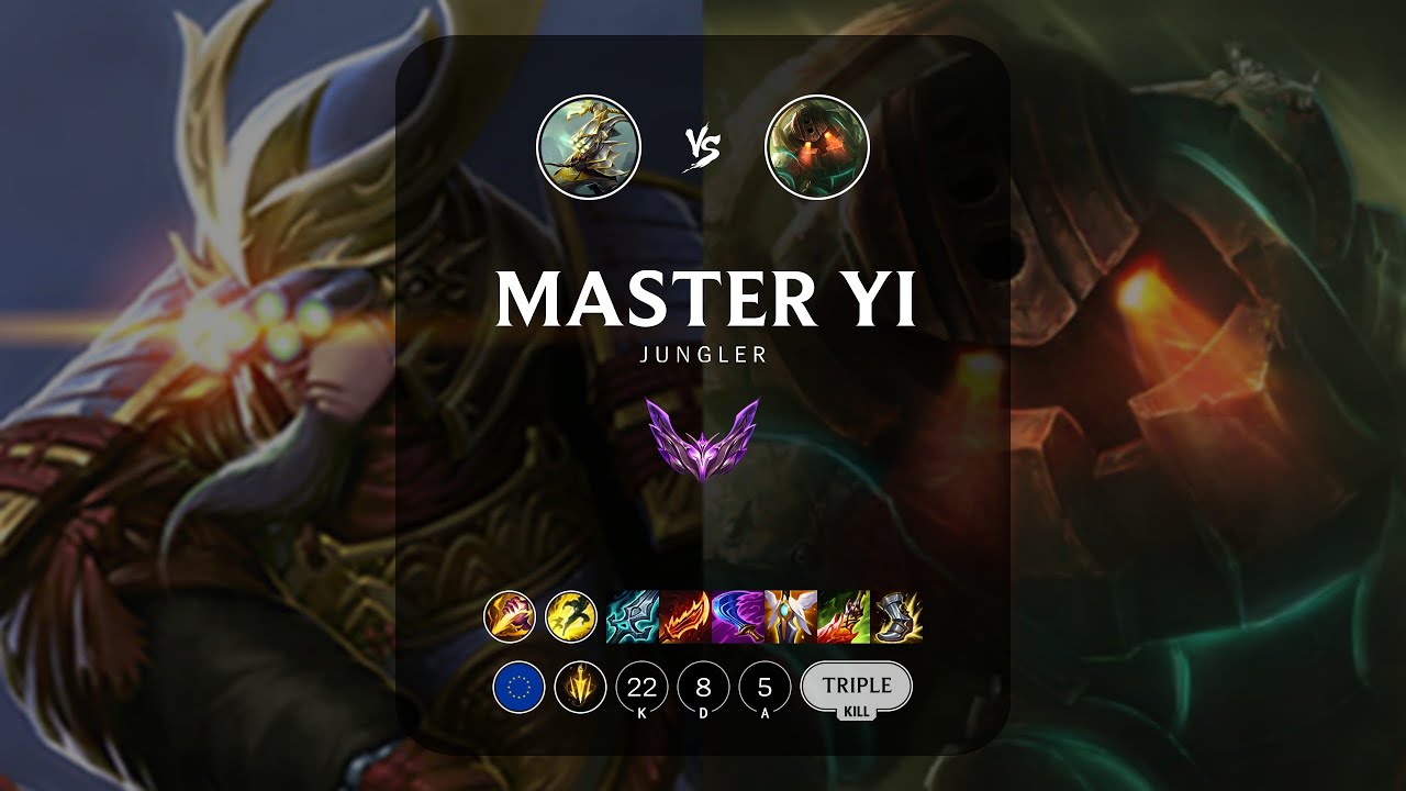 Master Yi Jungle vs Nautilus - EUW Master Patch 13.13