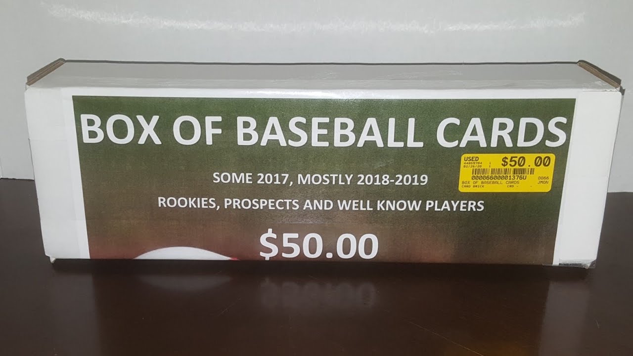Picked up a 50 "BOX of Baseball Cards" MYSTERY BOX (20172019) *How'd