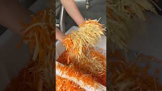 This multi-functional high-speed vegetable shredder can process 2500kg per hour. #foodmachine