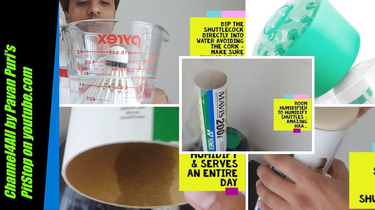 Humidome | How to humidify badminton shuttles | feather shuttlecock ...