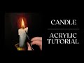 Candle - Acrylic Painting Tutorial