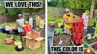 WE COULDN’T WAIT ANY LONGER! Setting Up GreenStalk’s Tomato Color Planter In The Garden