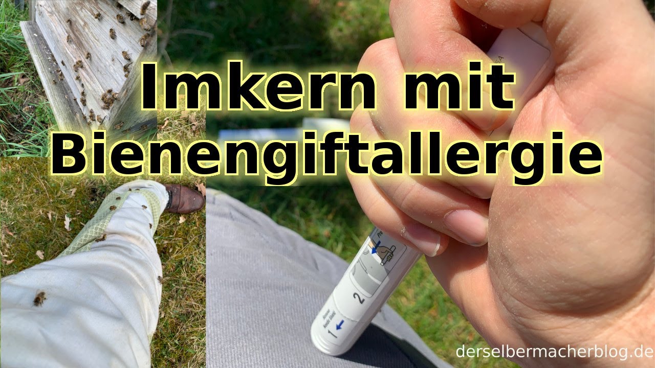Imkern mit Bienengiftallergie (Notfallset, Grundlagen, Tipps und Tricks) - YouTube