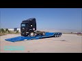 FOLDING GOOSENECK LOWBOY - LOWBED - LOW LOADER - FOLDABLE GOOSENECK semi trailer, semi truck loading