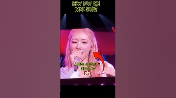 HOW LOW CAN RAMI SING? #babymonster #shorts #fyp