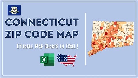 Connecticut Zip Code Map in Excel - Zip Codes List and Population Map