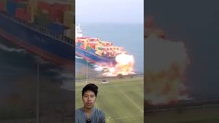 Pani jahaj yasri bisfot hune roixa || ship explosion 😱