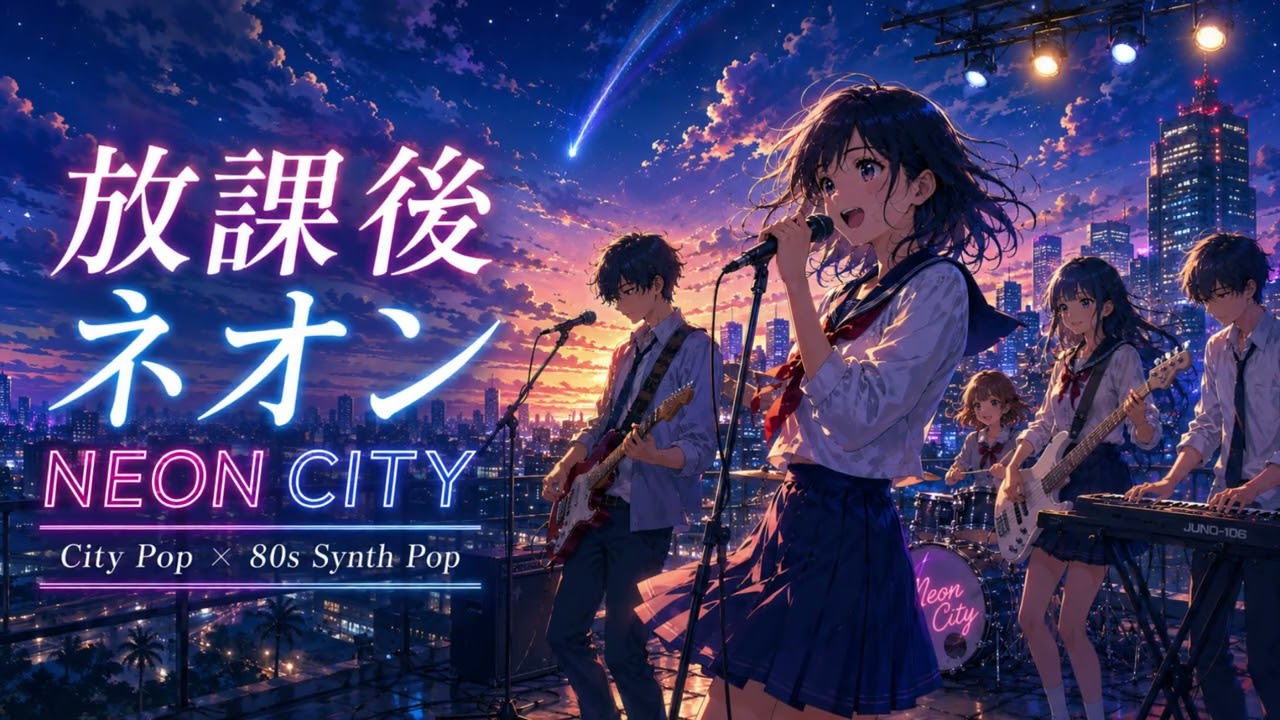 放課後ネオン｜NEON CITY｜Anime×CityPop×80sSynthPop - YouTube