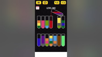 Water Sort Puzzle level 663 solution