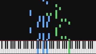 Johannes Brahms - Liebeslieder Waltzes, op. 52a Liebeslieder Waltz no. 6 | Piano Visualization