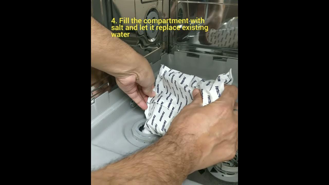 How to fill Salt in Dishwasher (BOSCH DISWASHER SMS66GI01I) YouTube