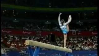 Vasiliki Millousi (GRE) 2000 Olympic Prelims - Beam