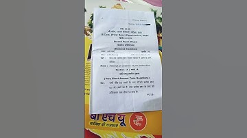 B.com Business Statistics question paper mgkvp university