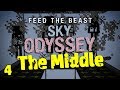 FTB Sky Odyssey The Middle Ep. 4 Fast Wither Skeleton Farm